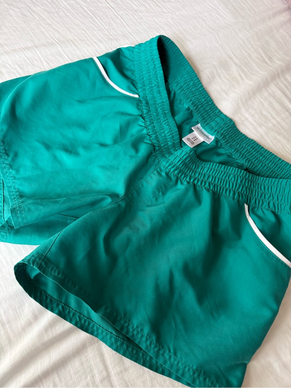 Motherhood Maternity Teal Shorts Size M Elastic Waist Pregnancy Casual